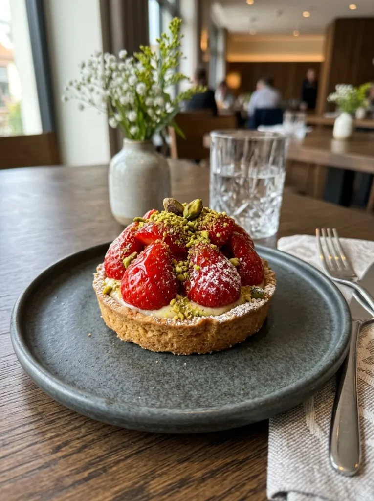 Best Gluten Free Strawberry Tart With Pistachio Crush