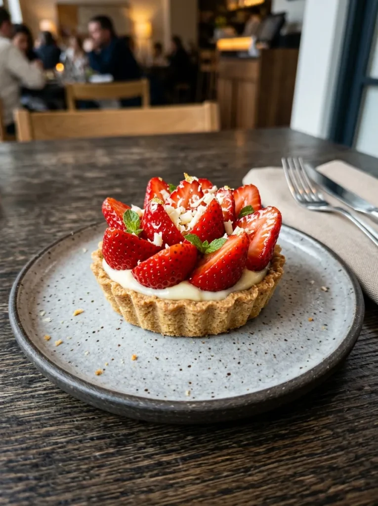 Best Gluten Free Strawberry Tart With White Chocolate Base