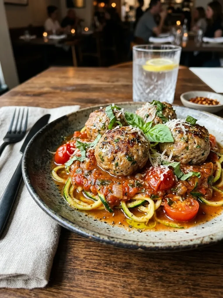 Best Healthy With Turkey Meatball Zucchini Marinara