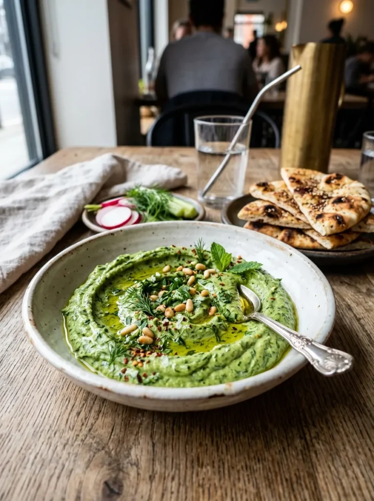 Best Homemade Hummus With Spring Herbs Wait Spinach