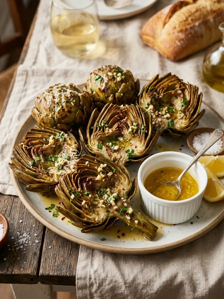 Best Italian Style Roasted Artichokes With Garlic Butter Style Best Italian Style Roasted Artichokes