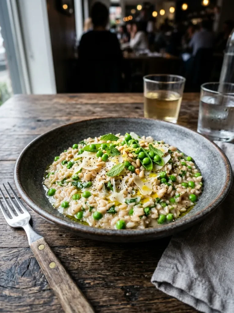 Best Sweet Pea And Mint Risotto With Brown Rice Version