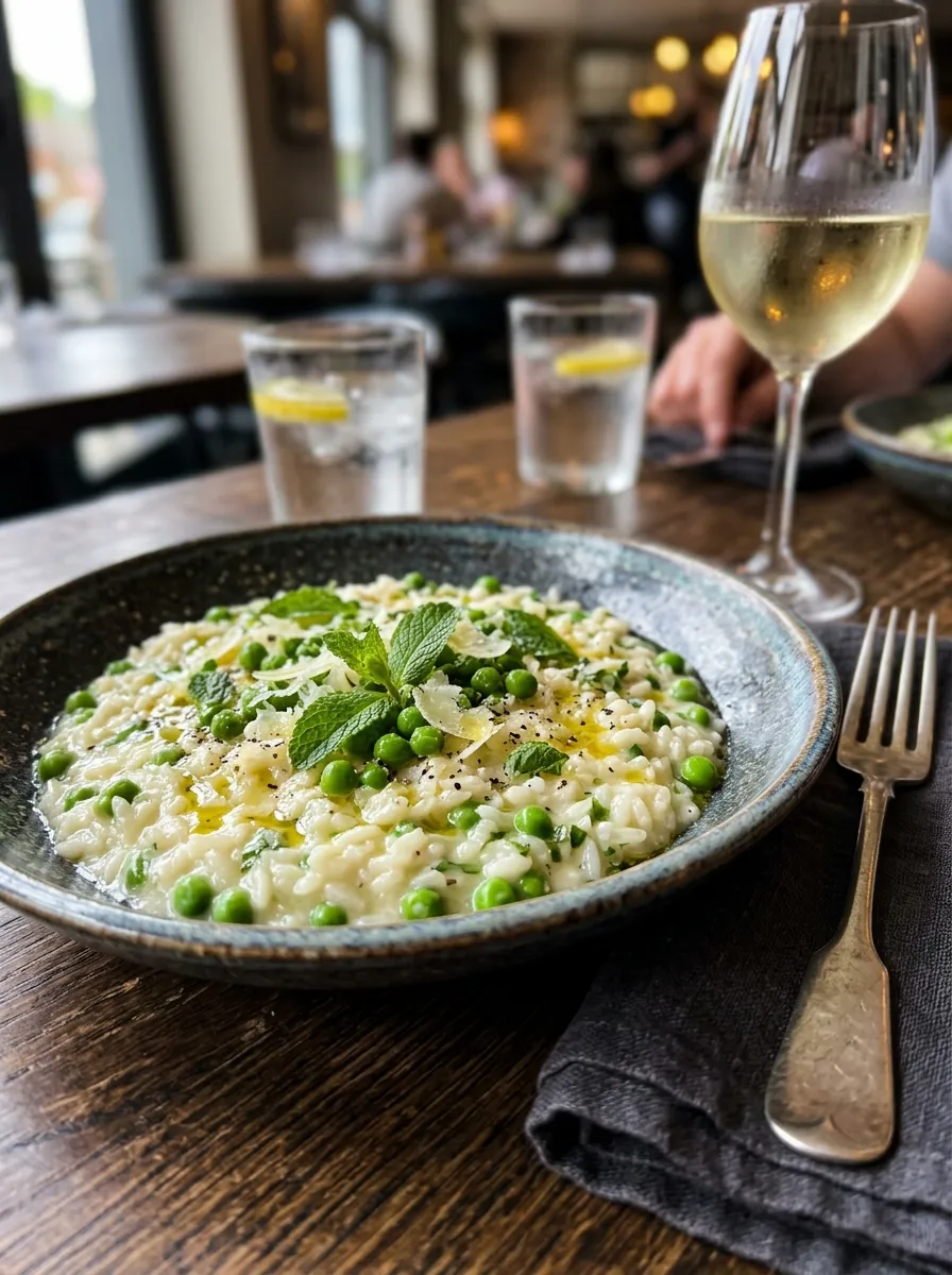 Best Sweet Pea and Mint Risotto with this easy, healthy weeknight recipe