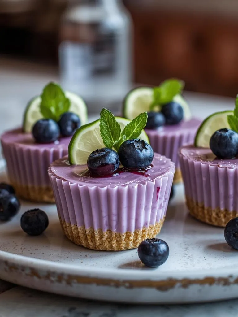 Blueberry Lavender Key Lime Cups
