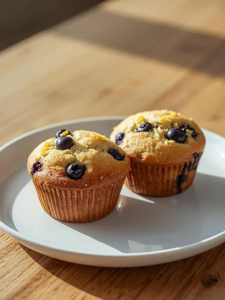 Blueberry Lemon Soda Bread Muffins