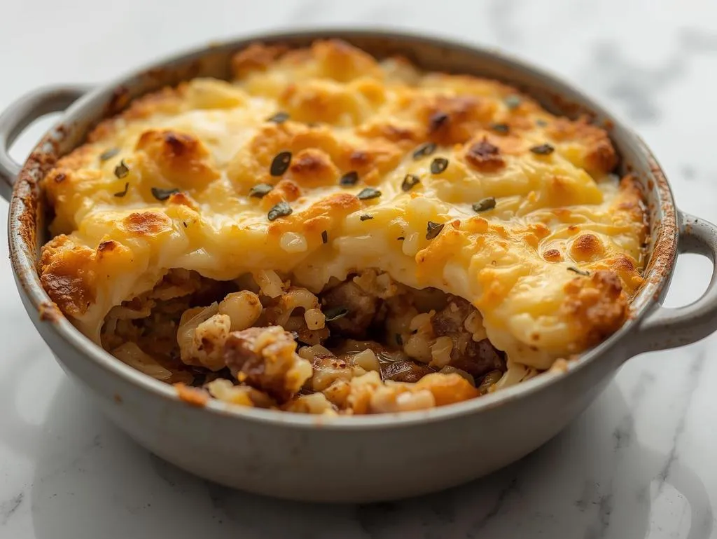 Cheesy Cauliflower Irish Shepherd’s Pie