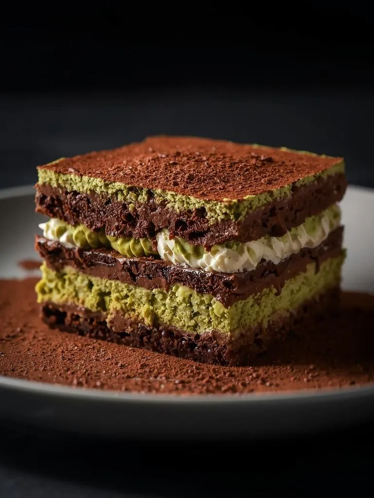 Chocolate Matcha Tiramisu