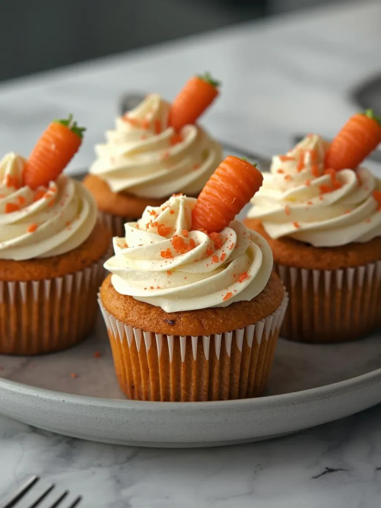 Classic Easter Carrot Cake Cupcakes