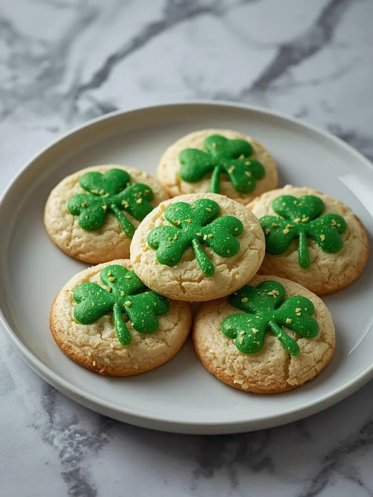 Coconut Shamrock Cookies