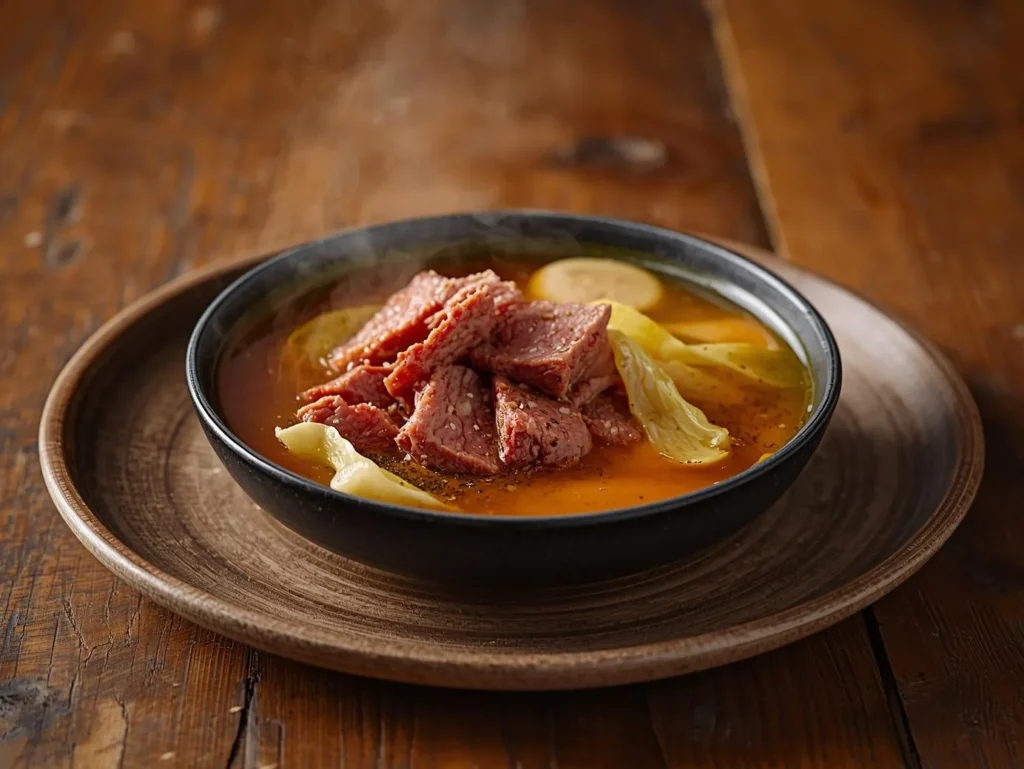 Corned Beef And Cabbage Soup