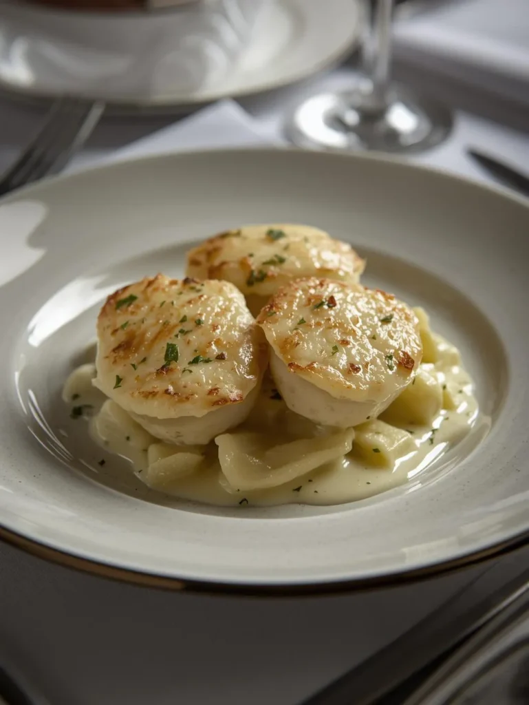 Creamy Leek Fontina Scalloped Potatoes