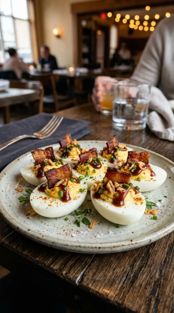 Deviled Bbq Bacon Eggs