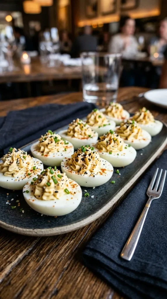 Deviled Cream Cheese Everything Eggs