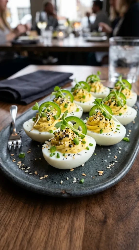 Deviled Jalapeno Everything Eggs