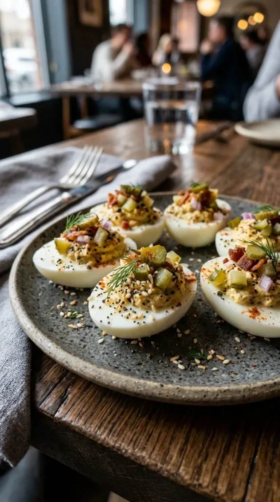 Deviled Pickle Everything Eggs