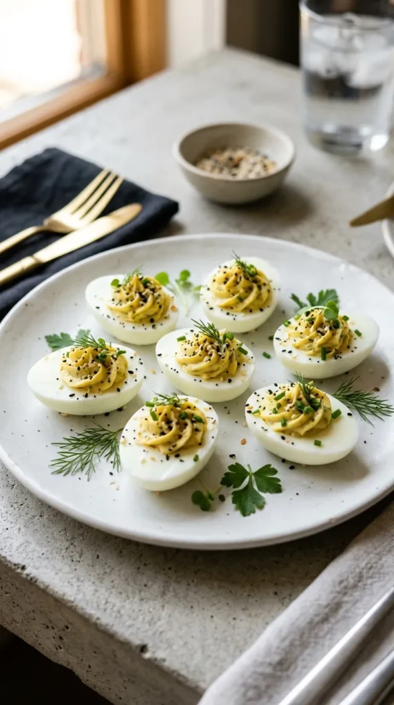 Deviled Ranch Everything Eggs
