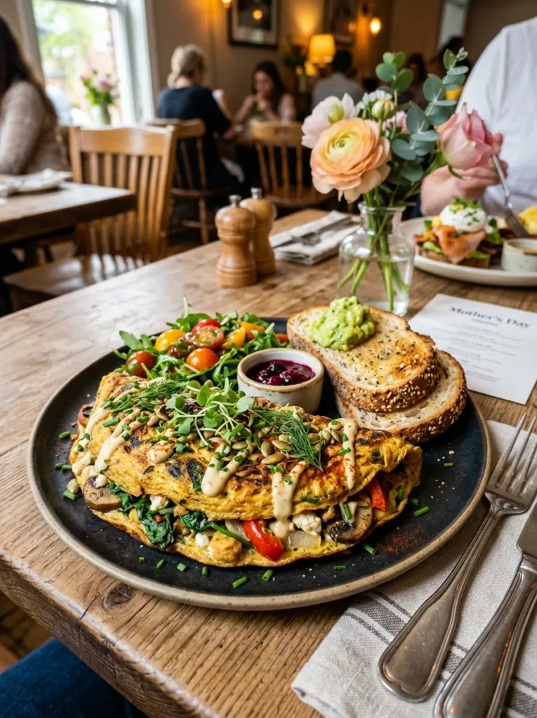 Diet Specific Mothers Day Brunch With Vegan Chickpea Omelet