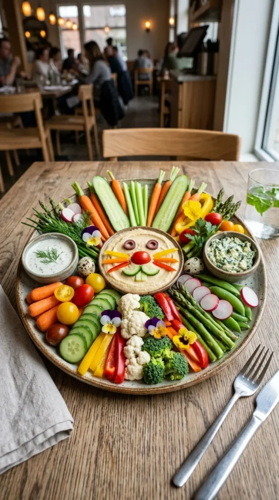 Easter Bunny Veggie Board
