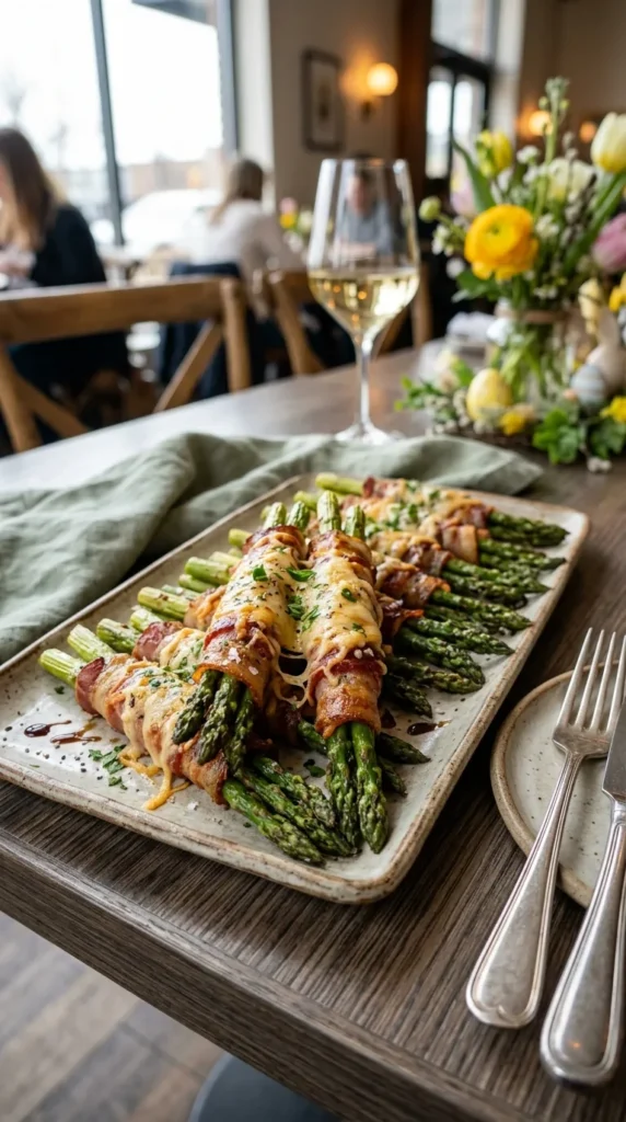 Easter Cheesy Bacon Asparagus Bundles