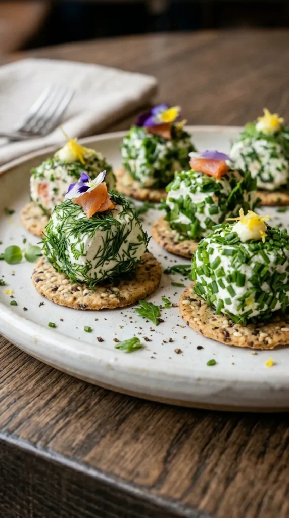 Easter Cream Cheese Herb Bites
