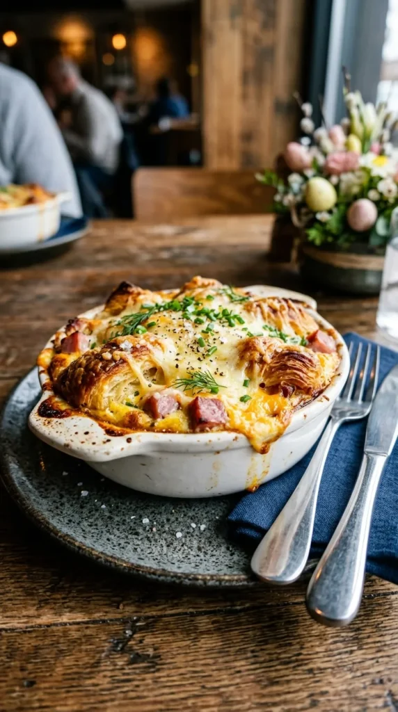 Easter Croissant Ham And Cheese Casserole