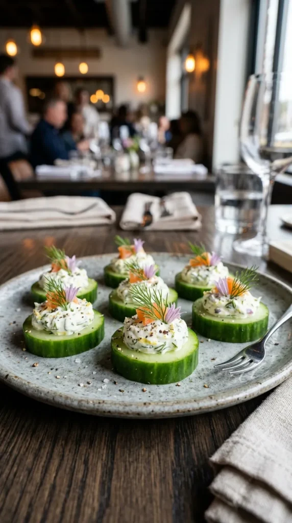 Easter Dill Cucumber Bites