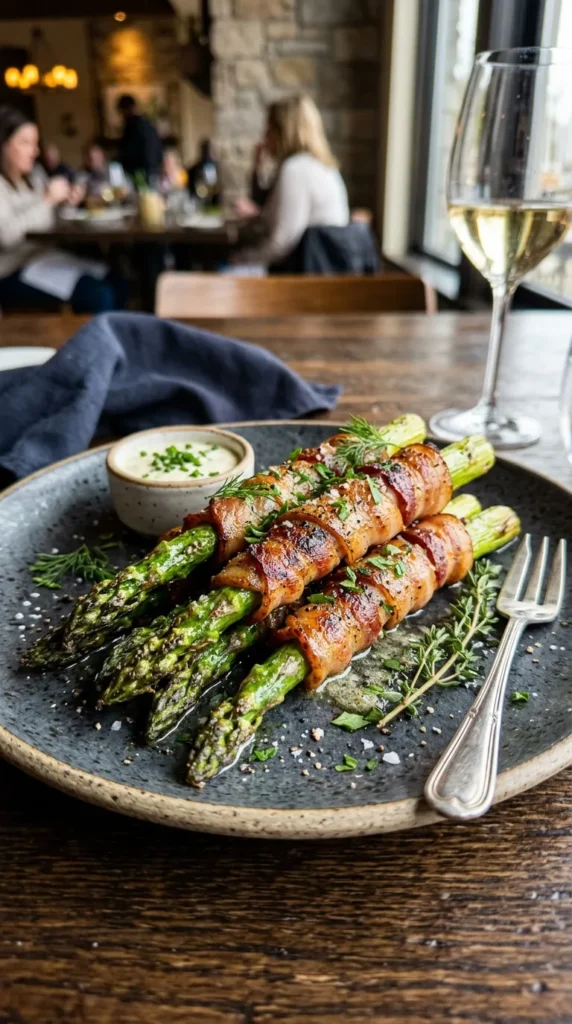 Easter Garlic Butter Bacon Wrapped Asparagus