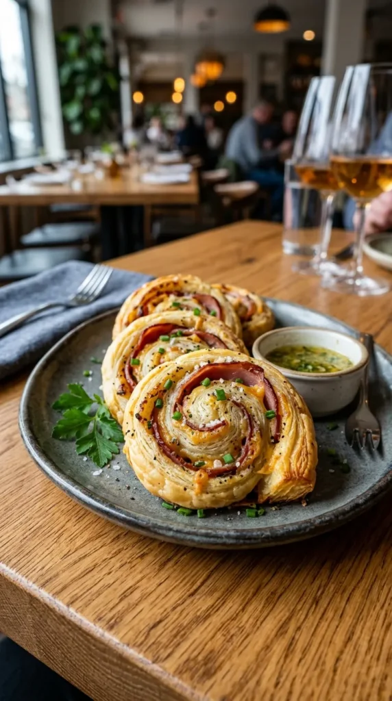 Easter Garlic Butter Ham Pinwheels