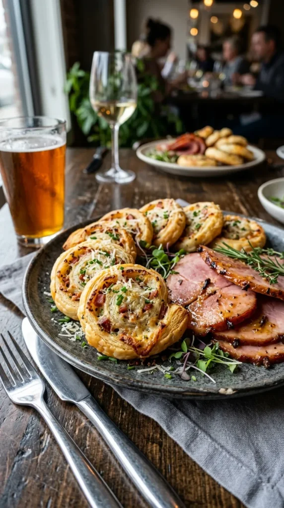 Easter Ham And Parmesan Pinwheels
