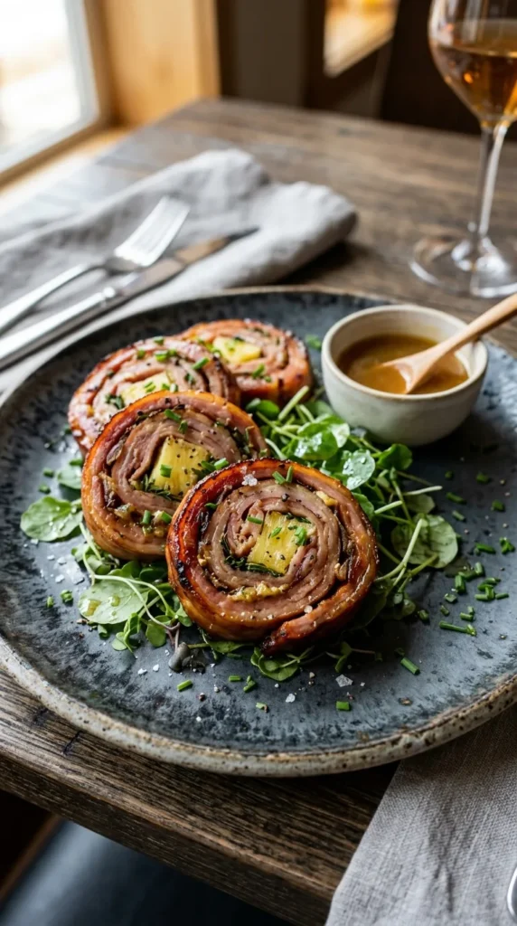 Easter Ham And Pineapple Pinwheels