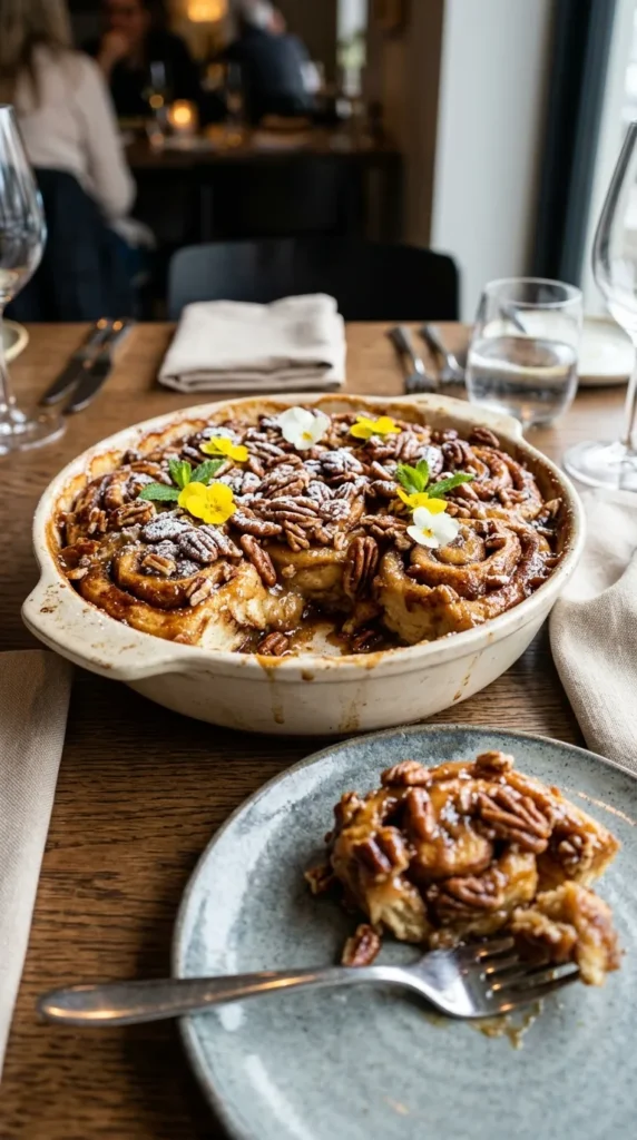 Easter Pecan Cinnamon Roll Casserole