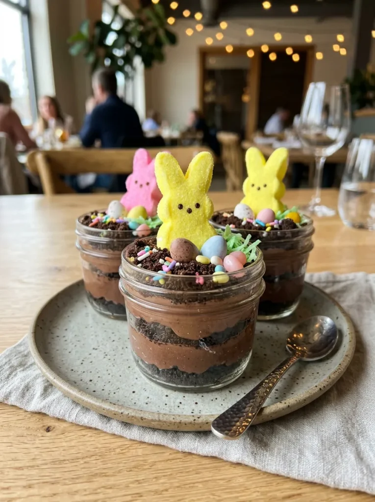 Easter Peep Dirt Cups
