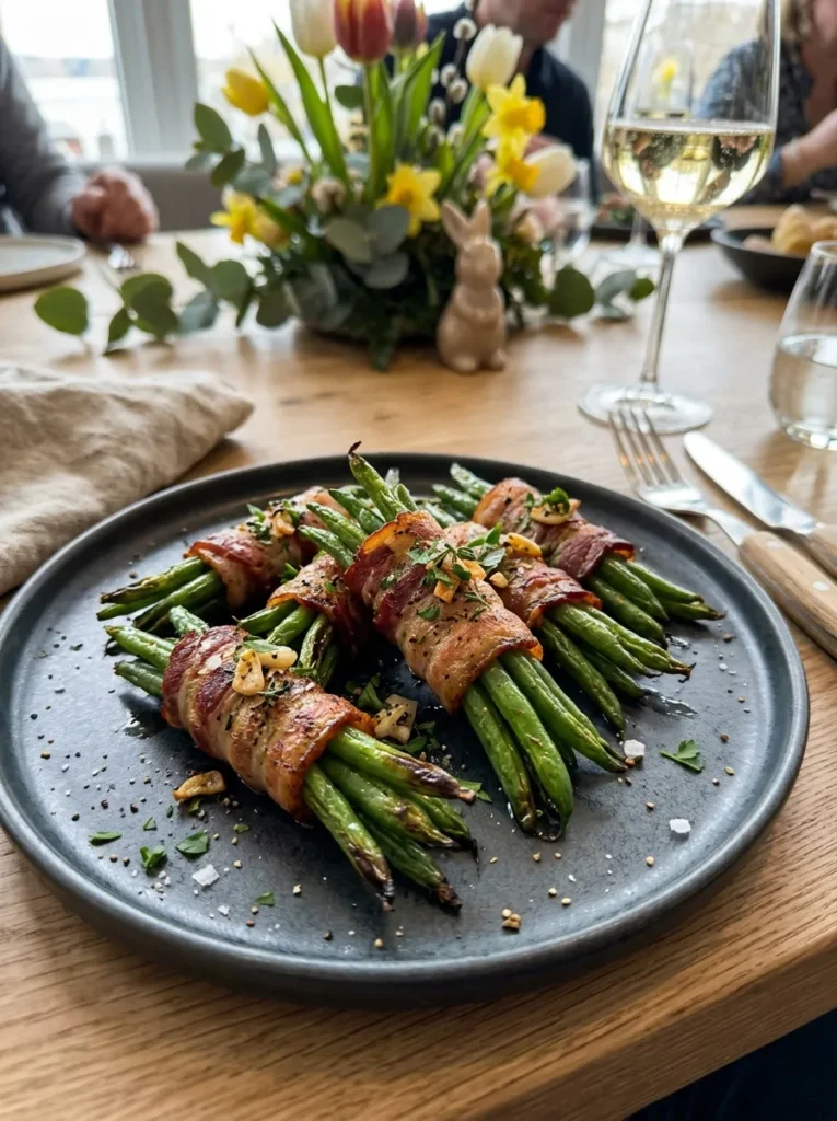 Easter Sides Bacon Wrapped Green Bean Bundles