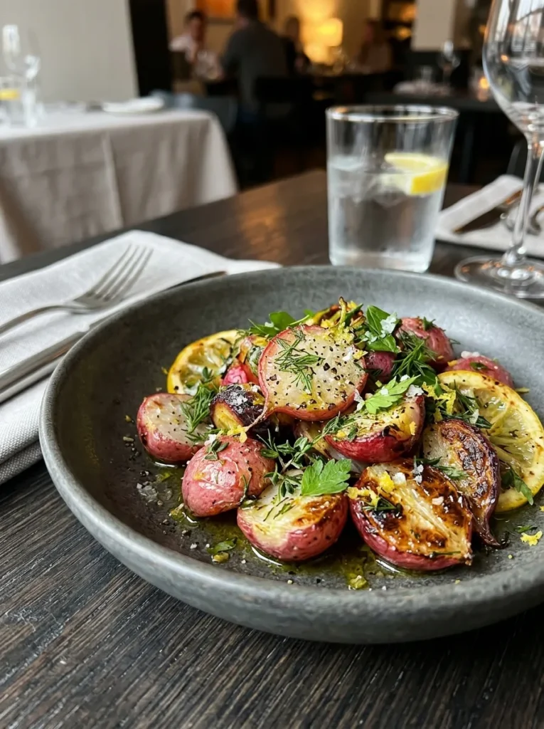 Easter Sides Lemon Herb Roasted Radishes