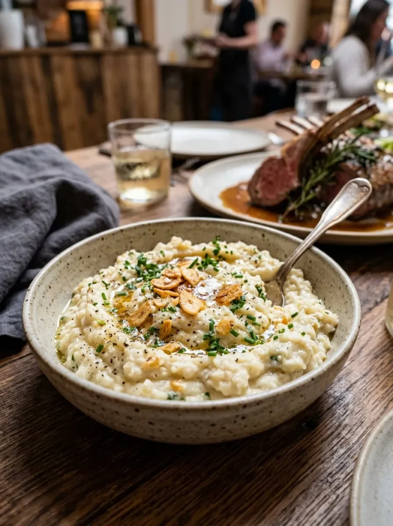 Easter Sides With Mashed Cauliflower With Garlic