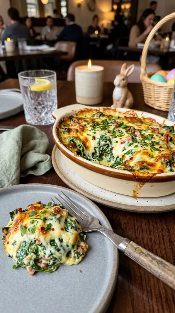 Easter Spinach Cheese Casserole
