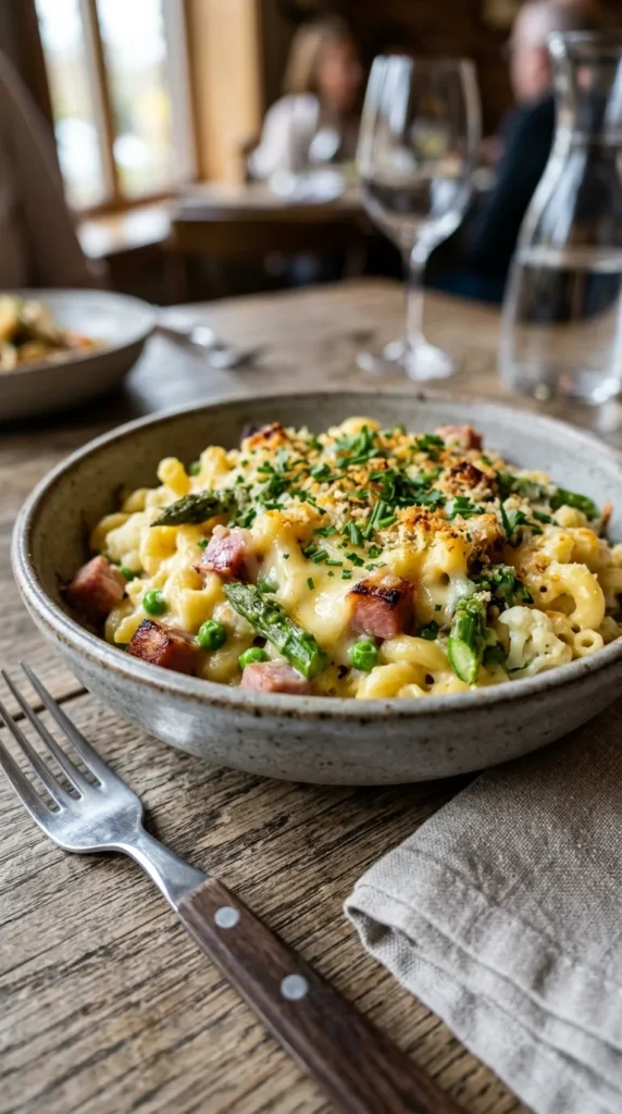 Easter Spring Veggie Ham Mac