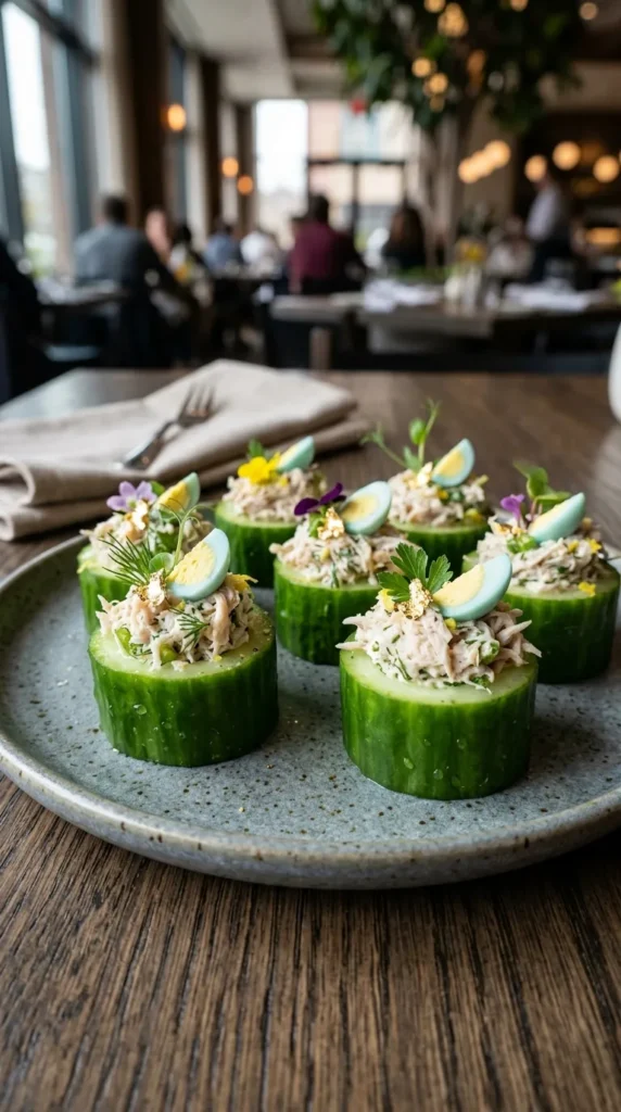 Easter Turkey Cucumber Bites