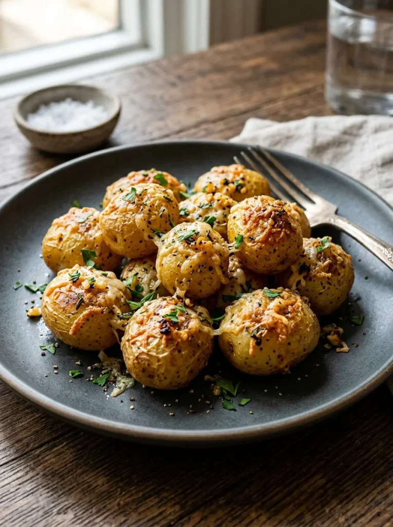 Easy Garlic Roasted Baby Potatoes Wait Parmesan