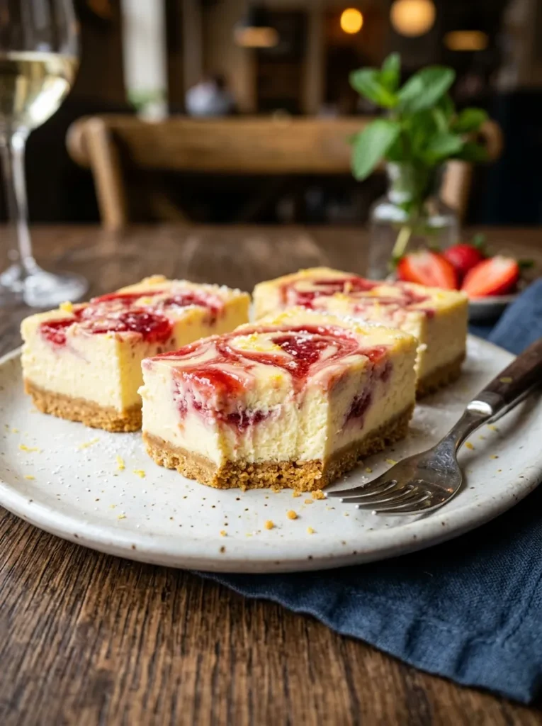 Easy No Bake Lemon Cheesecake Bars