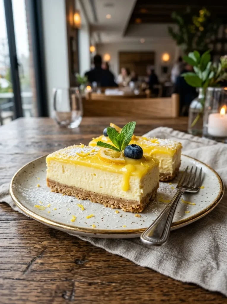 Easy No Bake Lemon Cheesecake Bars With Gluten Free Classic