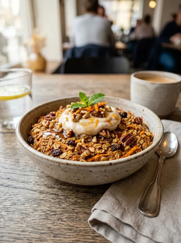 Easy Vegan Carrot Cake Oatmeal With Baked Version