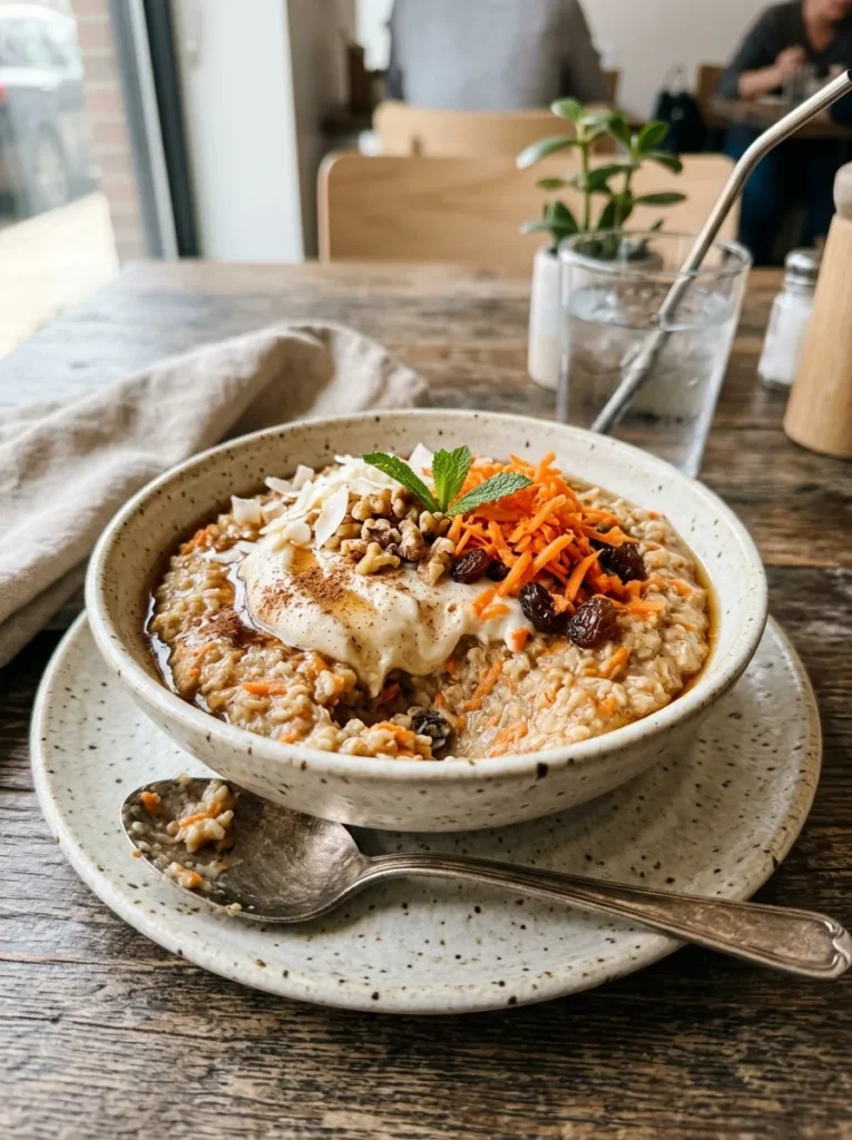 Easy Vegan Carrot Cake Oatmeal With Overnight Style