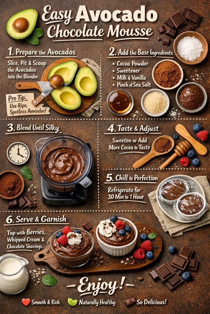 Easy Avocado Chocolate Mousse Recipe