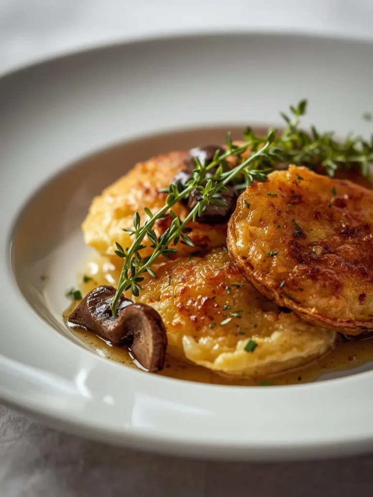 Elegant Mushroom Thyme Scalloped Potatoes
