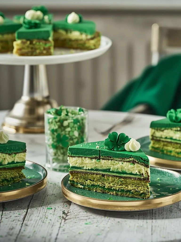 Festive St  Patricks Day Layered Treats