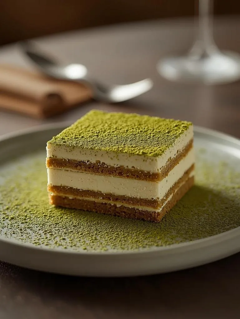 Gluten Free Matcha Tiramisu