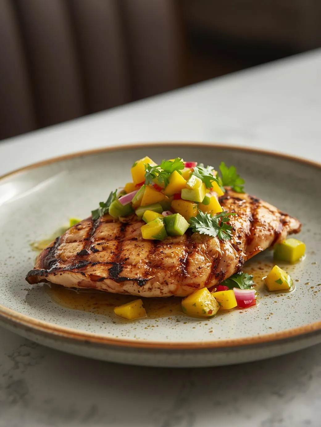 Best Grilled Chicken with Mango Avocado Salsa (Easy 20-Minute Recipe)