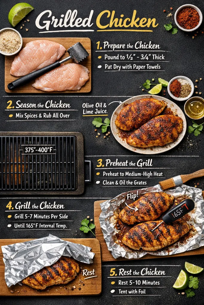 Grilled Chicken Step By Step Guide
