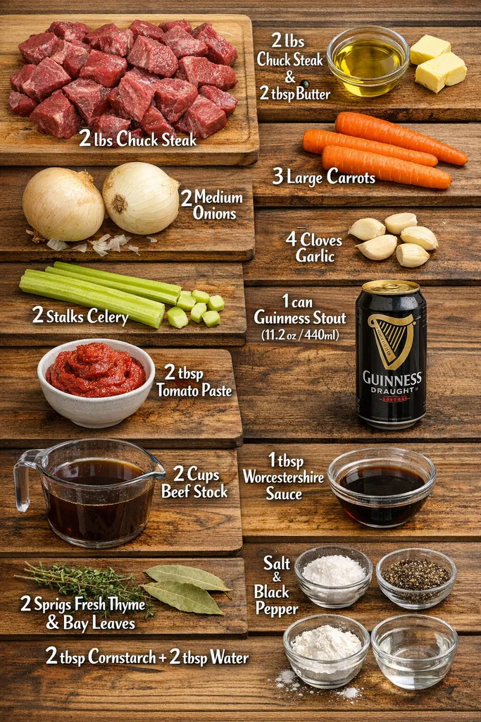 Guinness Beef Stew Ingredients List